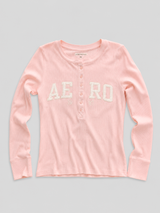 Buzo Para Mujer Aero Girls LS Henley Mermaid Pink 1449