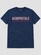 Camiseta Para Hombre Aero Level 2 Graphic Tees Cadet Navy 6276
