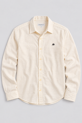 Camisa Para Hombre Aero Guys LS Woven Shirts Egret 8771