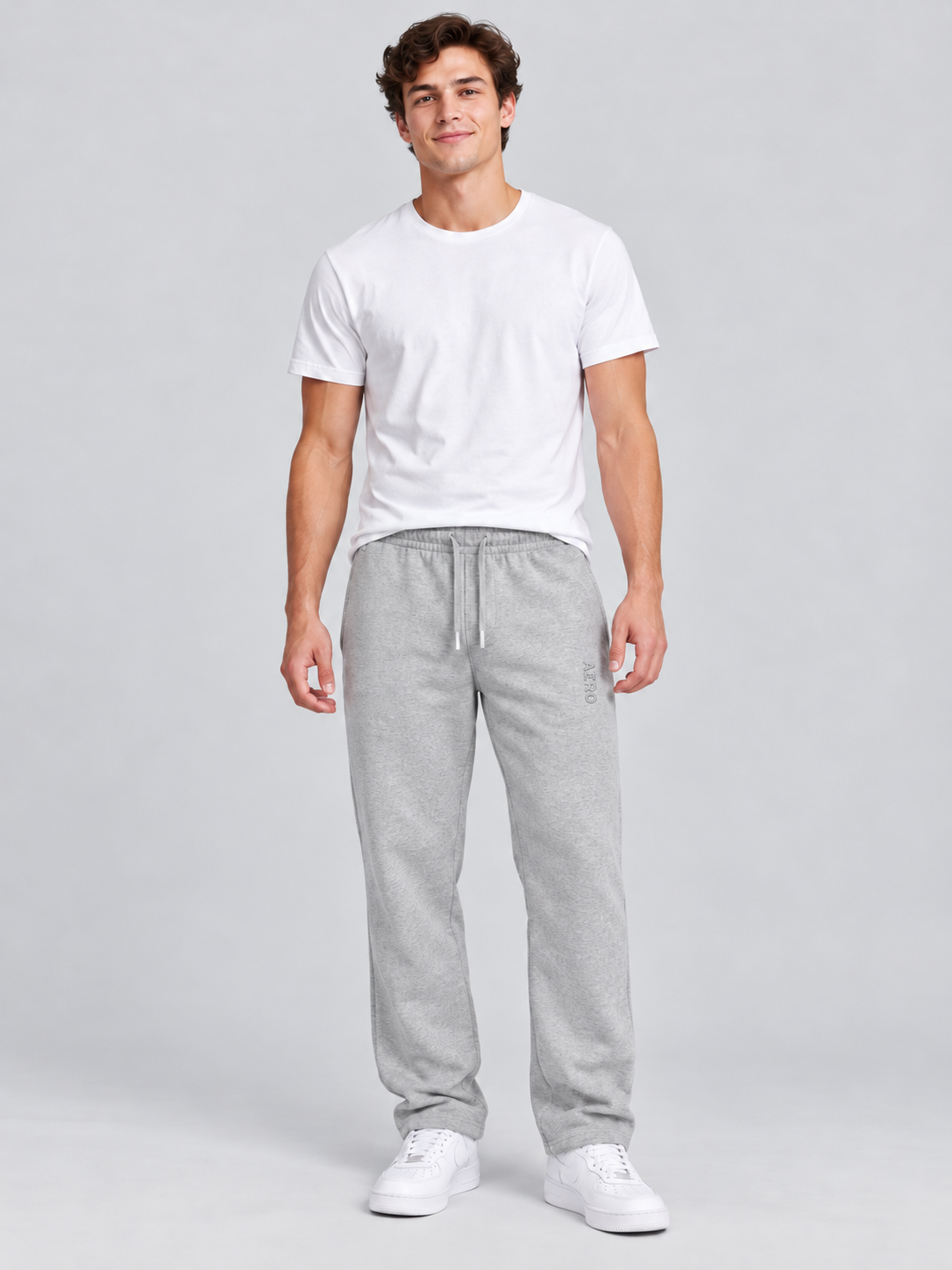 Jogger Para Hombre Aero Guys Fleece Pants Light Heather Grey 1742