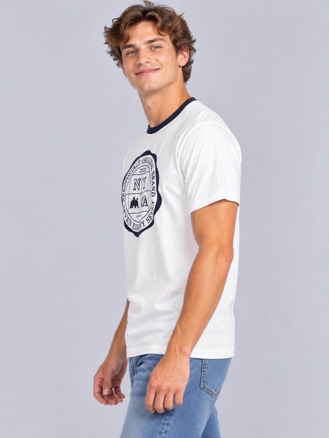 Camiseta Para Hombre  Aero Level 2 Graphic Tees Birch 6203