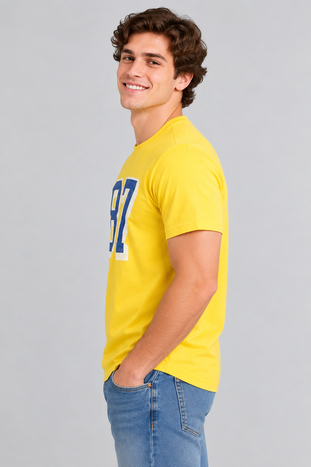 Camiseta Para Hombre Aero Level 1 Graphic Tees Brigth Gold 6216
