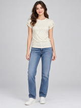 Camiseta Para Mujer Aero Fashion Ss Tofu 4147