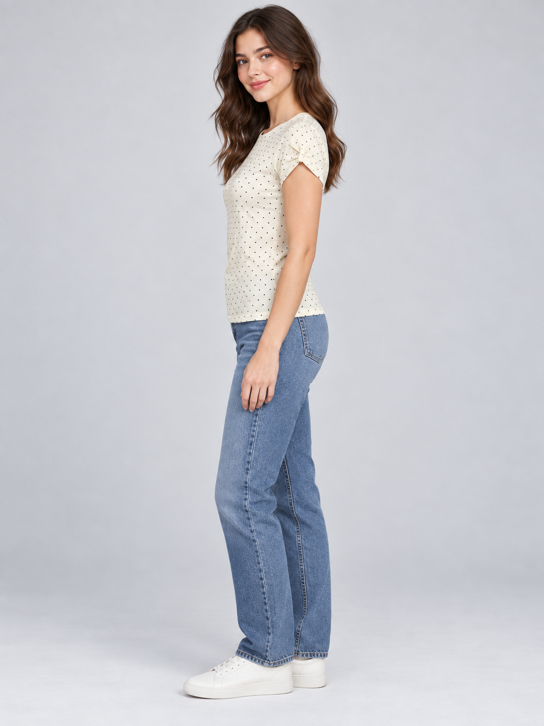 Camiseta Para Mujer Aero Fashion Ss Tofu 4147