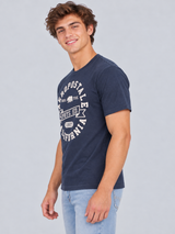 Camiseta Para Hombre Aero Level 2 Graphic Tees Cadet Navy 6249