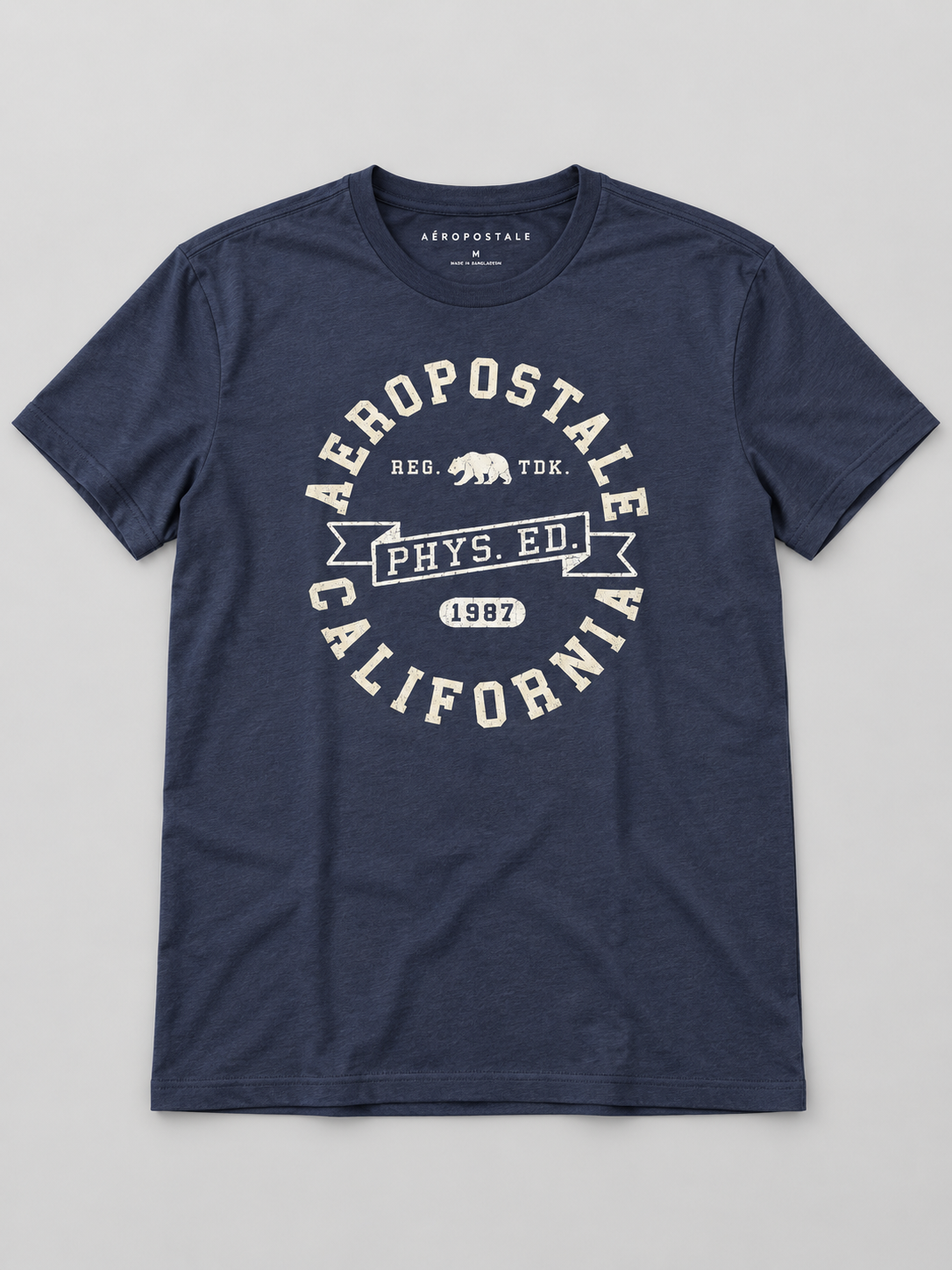 Camiseta Para Hombre Aero Level 2 Graphic Teescadet Navy 6249