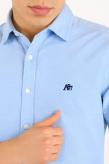 Camisa Para Hombre Aero Guys LS Woven Shirts Cadet Navy 8771