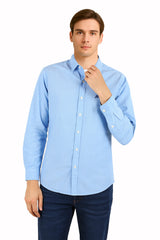 Camisa Para Hombre Aero Guys LS Woven Shirts Cadet Navy 8771