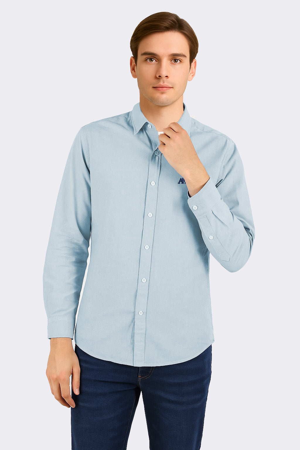 Camisa Para Hombre Aero Guys LS Woven  Shirts Pacific 8771