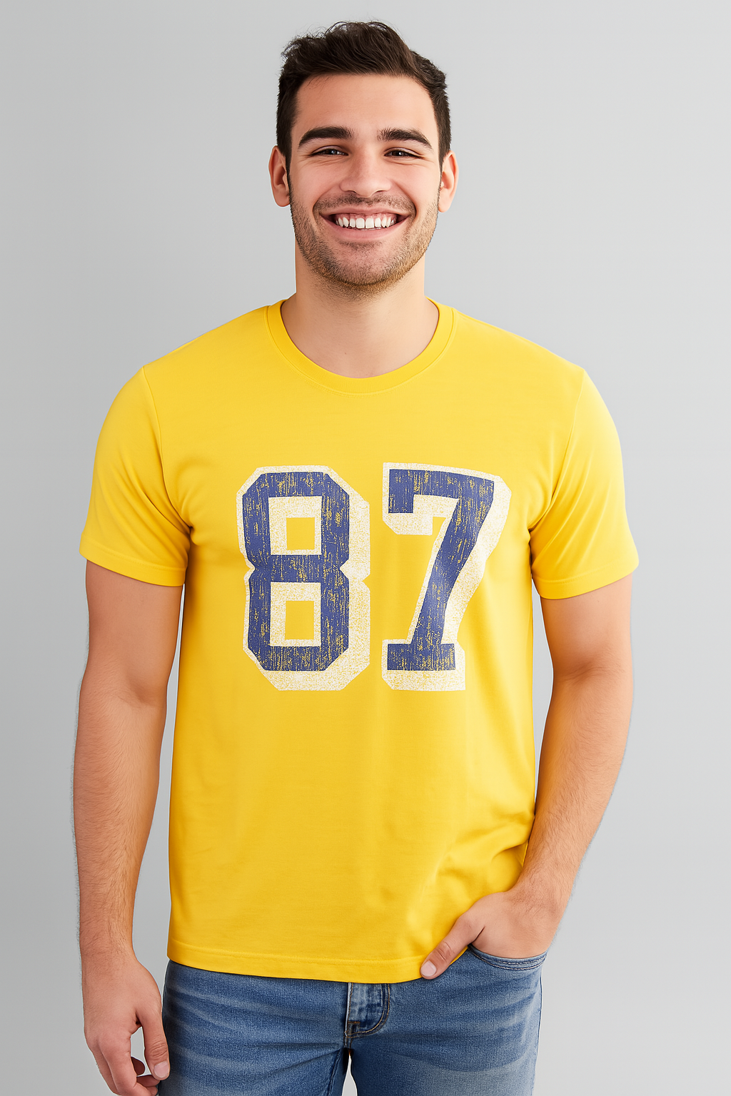 Camiseta Para Hombre Aero Level 1 Graphic Tees Brigth Gold 6216