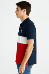 Camiseta Polo Para Hombre Aero Guys Ss Novelty Tango Red 8848