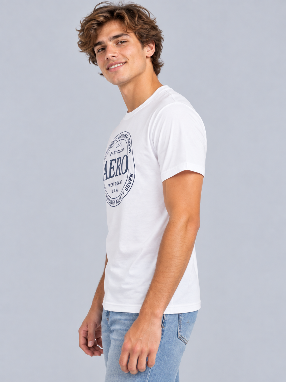 Camiseta Para Hombre Aero Level 1 Graphic Tees Birch 6181