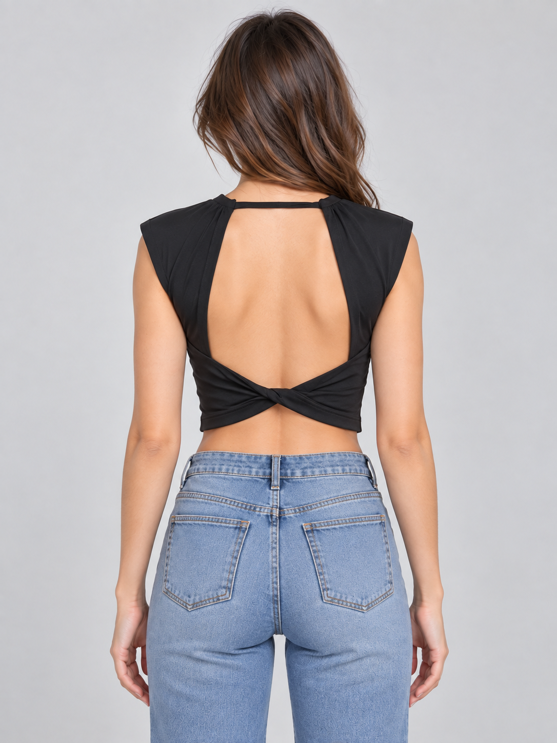 Top Para Mujer Aero Girls Fashion Ss Dark Black 3620