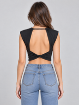 Top Para Mujer Aero Girls Fashion Ss Dark Black 3620