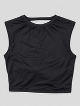 Top Para Mujer Aero Girls Fashion Ss Dark Black 3620