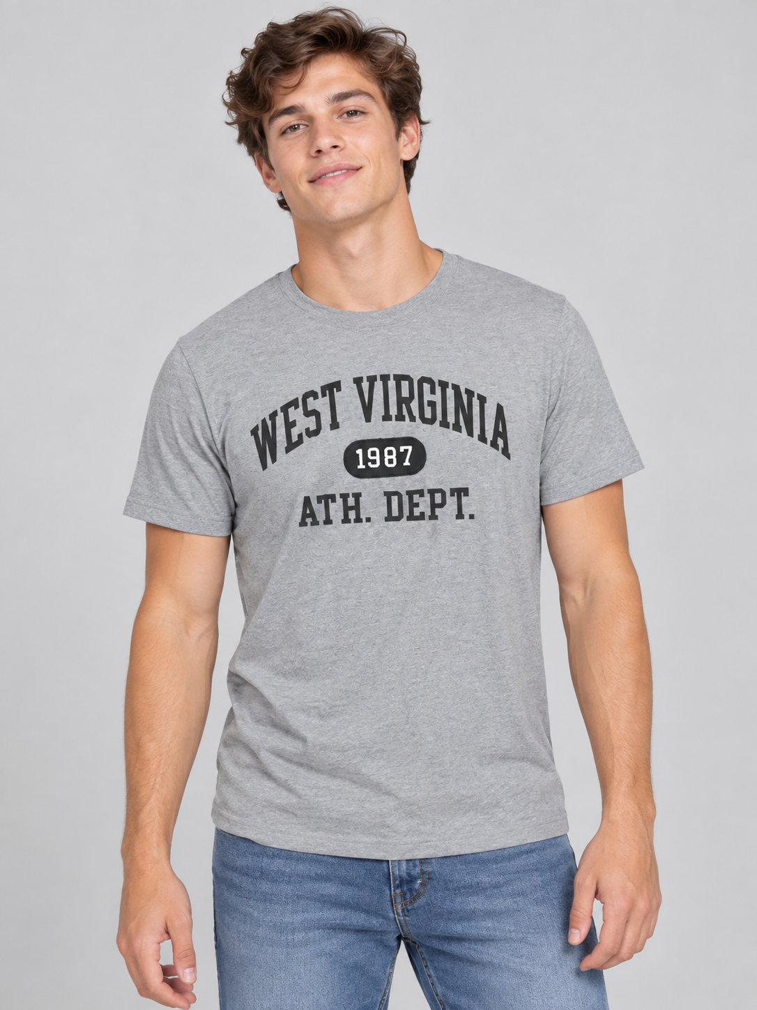Camiseta Para Hombre Aero Level 2 Graphic Tees Light Heather Grey 5600