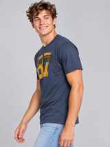 Camiseta Para Hombre Aero Level 2 Graphic Tees Cadet Navy 6210