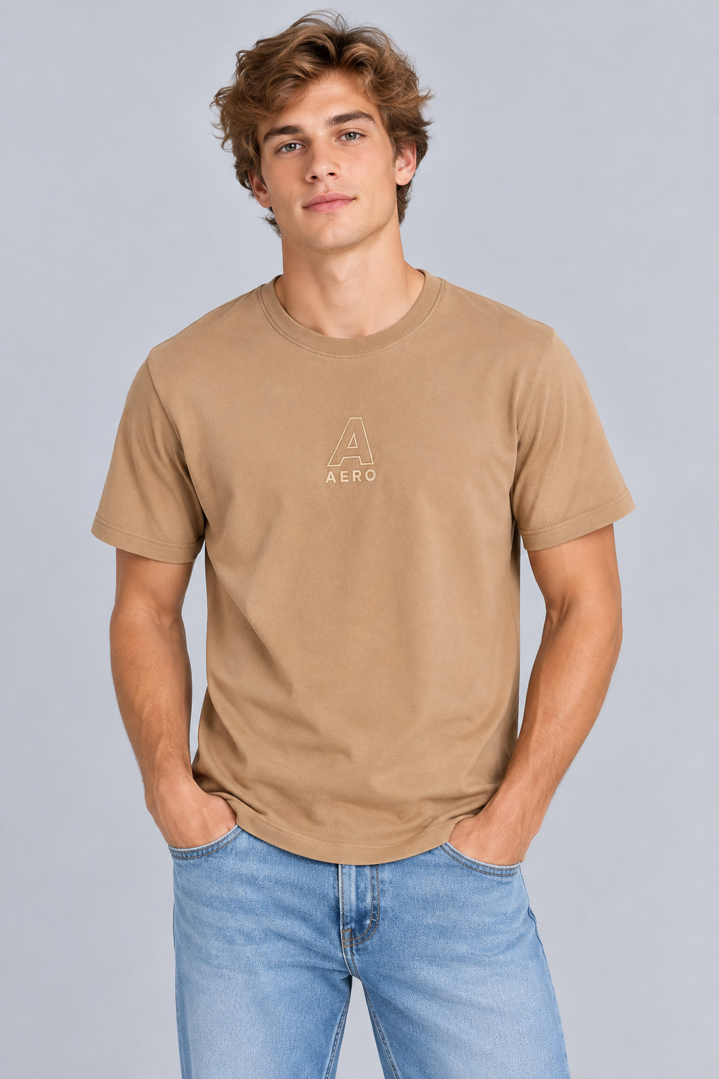 Camiseta Para Hombre Aero BC Fleece Baked Clay 9879
