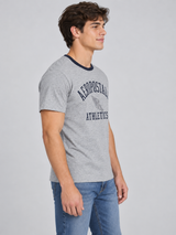 Camiseta Para Hombre Aero Level 2 Graphic Tees Light Heather Grey 5604