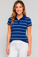 Camiseta Polo Para Mujer Aero Graphic Polo Celestial 1306