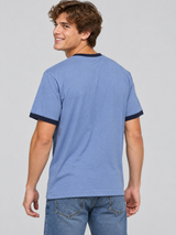 Camiseta Para Hombre Aero Bc Ss Knits Bijou Blue Relaxed 1597