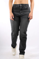 Jean Para Mujer Aero Girls Denim Core Straight Dark Black 9315