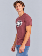 Camiseta Para Hombre  Aero Level 1 Graphic Tees Pomegranate 4463
