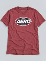 Camiseta Para Hombre  Aero Level 1 Graphic Tees Pomegranate 4463