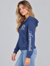 Buzo Para Mujer Aero Girls Fleece Zip Front Naval Blue 3864