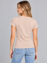 Camiseta Basica Para Mujer Aero Girls Solid Ss Primrose Pink 4208