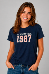 Camiseta para Mujer Aero Graphic Level 1 Cadet Navy 6842