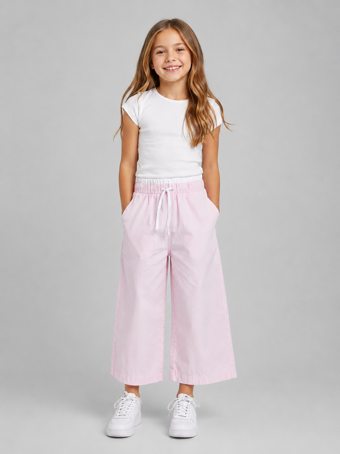 Pantalón Kids Aero G Woven Flare Pant Pink Wide Leg 1166