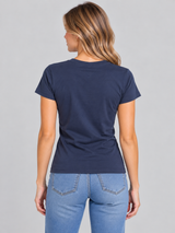 Camiseta Para Mujer Aero Girls Solid Ss Cadet Navy 6505