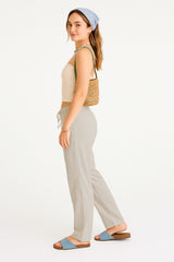 Pantalon Para Mujer Aero BC Woven Pants Cream 9874