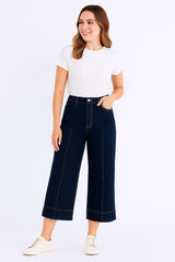 Jean Para Mujer Aero Girls Denim Fashion Wide Leg Dark Wash 9984
