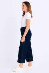 Jean Para Mujer Aero Girls Denim Fashion Wide Leg Dark Wash 9984