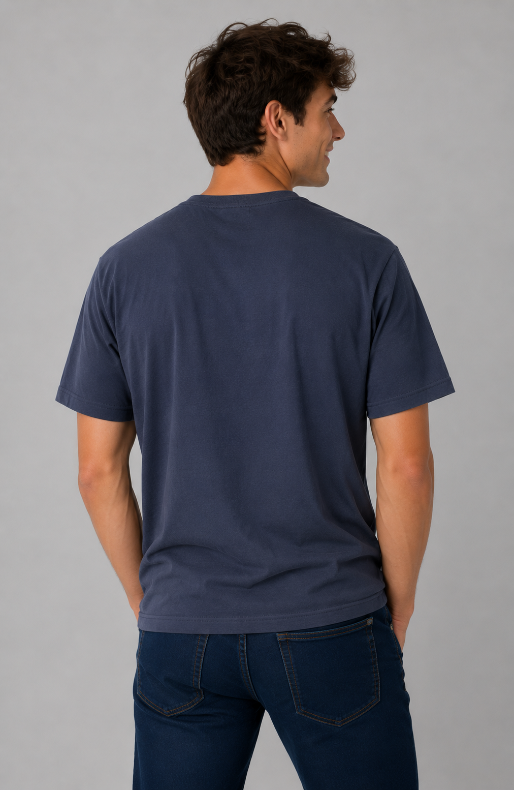 Camiseta Para Hombre Aero BC SS Knits Cadet Navy Relax 2249