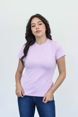 Camiseta Basica Para Mujer Morada Aero Girls Solid Ss 4204