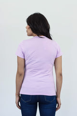 Camiseta Basica Para Mujer Morada Aero Girls Solid Ss 4204