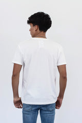 Camiseta Basica Para Hombre Blanca Aero Guys Ss Tees 4240