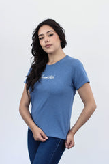 Camiseta Para Mujer Azul Aero Graphic Level 1 5830