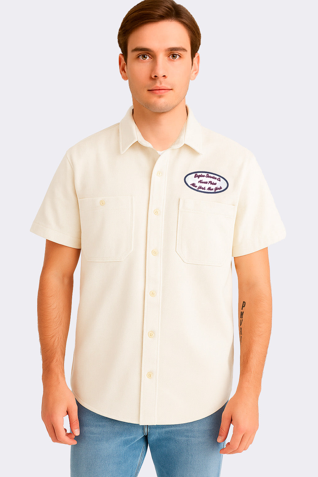 Camisa Para Hombre Aero Guys SS Woven SHirts Bleach 5902