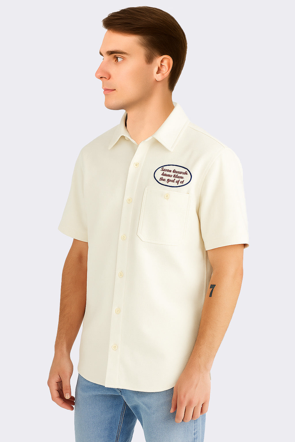 Camisa Para Hombre Aero Guys SS Woven SHirts Bleach 5902