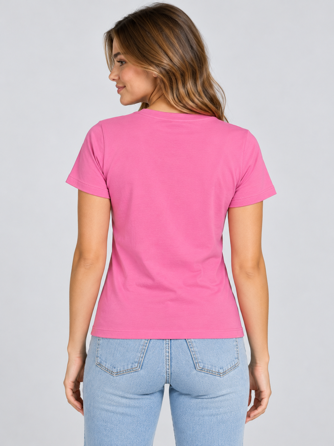 Camiseta Basica Para Mujer Aero Grils Solid Ss Azalea Pink 4204