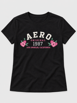 Camiseta Para Mujer Aero Graphic Level 2 Dark Black 6863