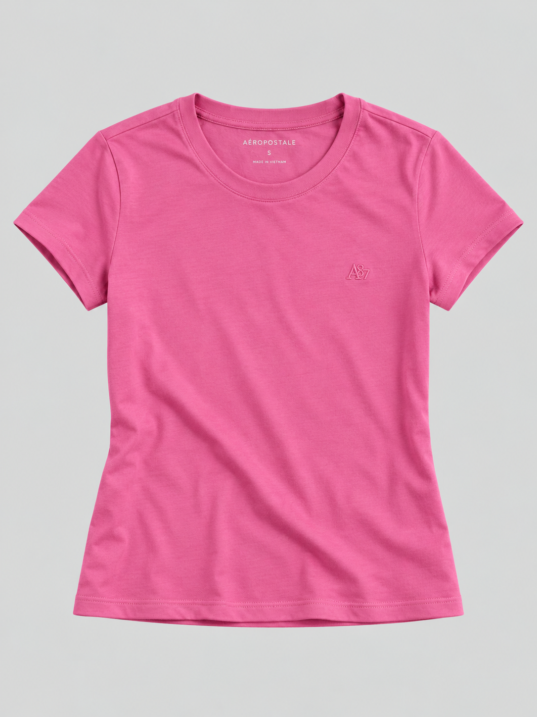 Camiseta Basica Para Mujer Aero Grils Solid Ss Azalea Pink 4204