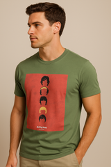 Camiseta Para Hombre Aero Guys Fashion Graphics Hedge Green RS061