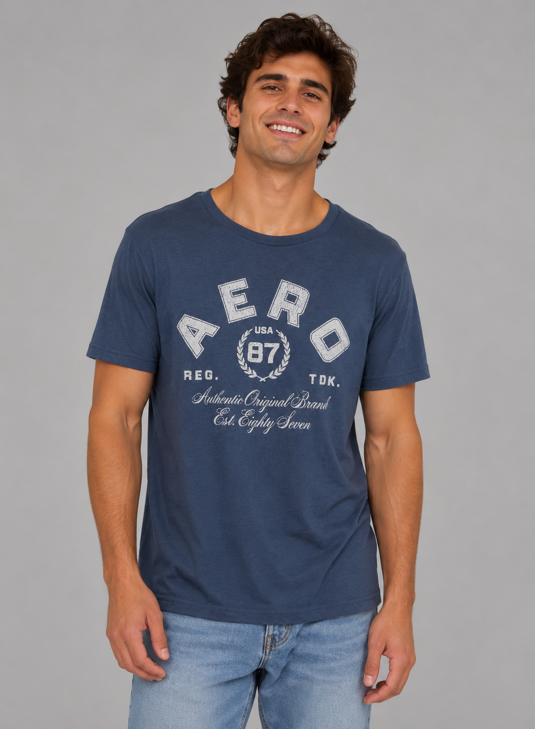 Camiseta Para Hombre Aero Level 1 Graphic Tees Celestial 6280