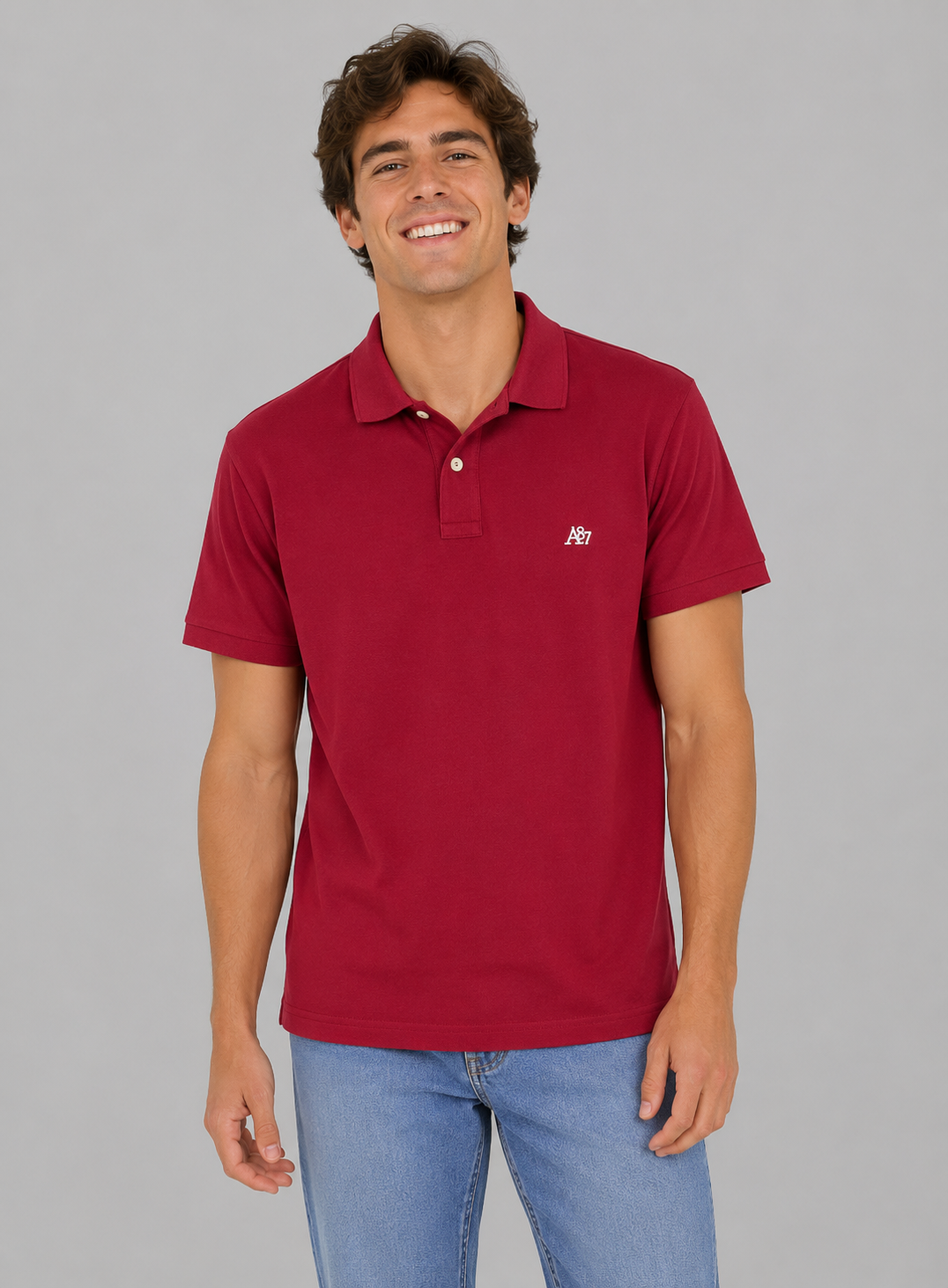 Camiseta Polo Aero Guys SS Solid Polo Poppy Red 7907