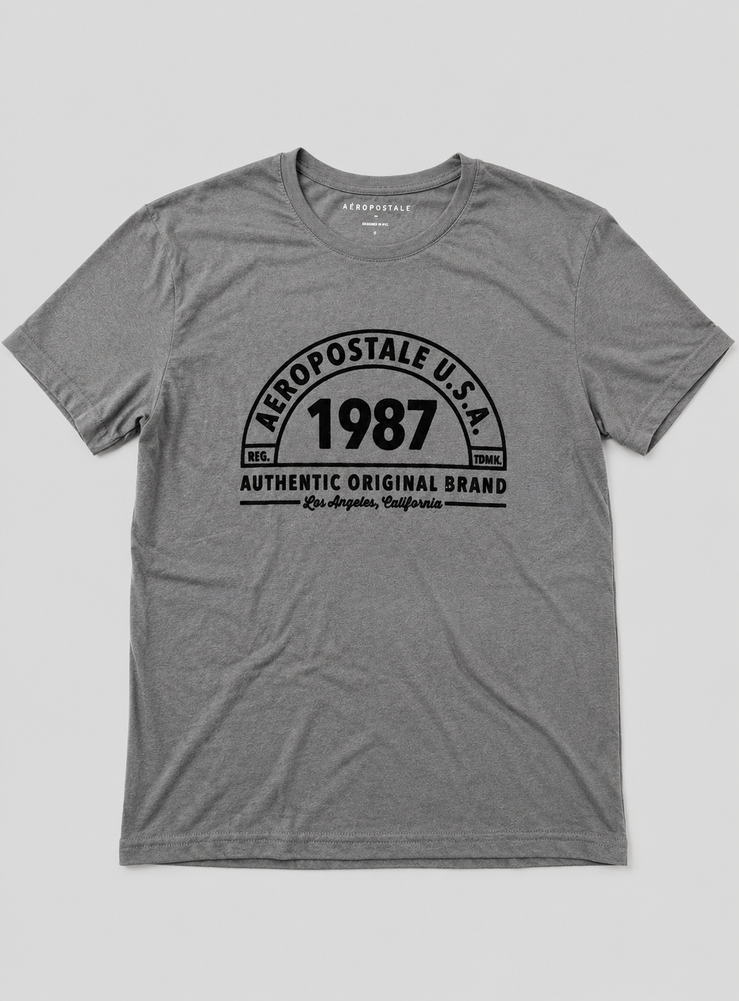 Camiseta Para Hombre Aero Level 2 Graphic Tees Charcoal Heather 5769